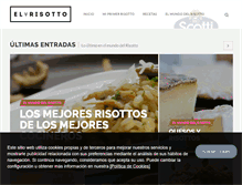 Tablet Screenshot of elrisotto.com